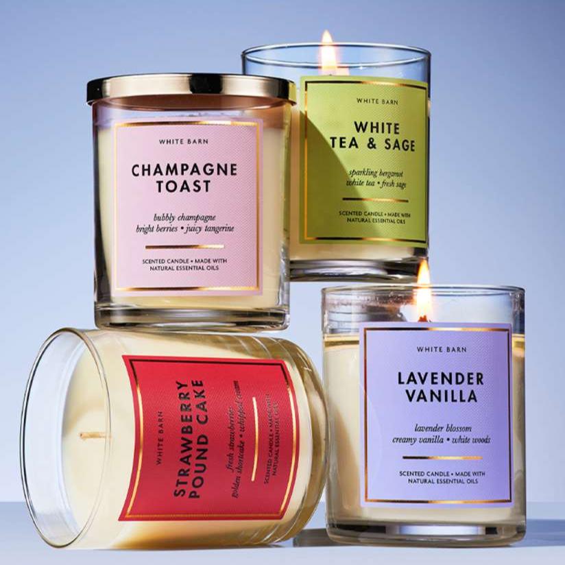 Bath & Body Works White Barn Lavender Vanilla Scented Candle - Image 2