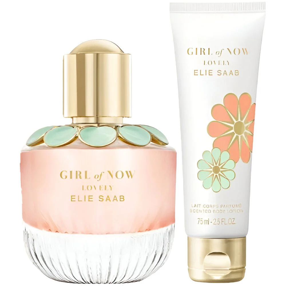 Elie Saab Girl Of Now Lovely EDP Body Lotion Set for Women - Image 3