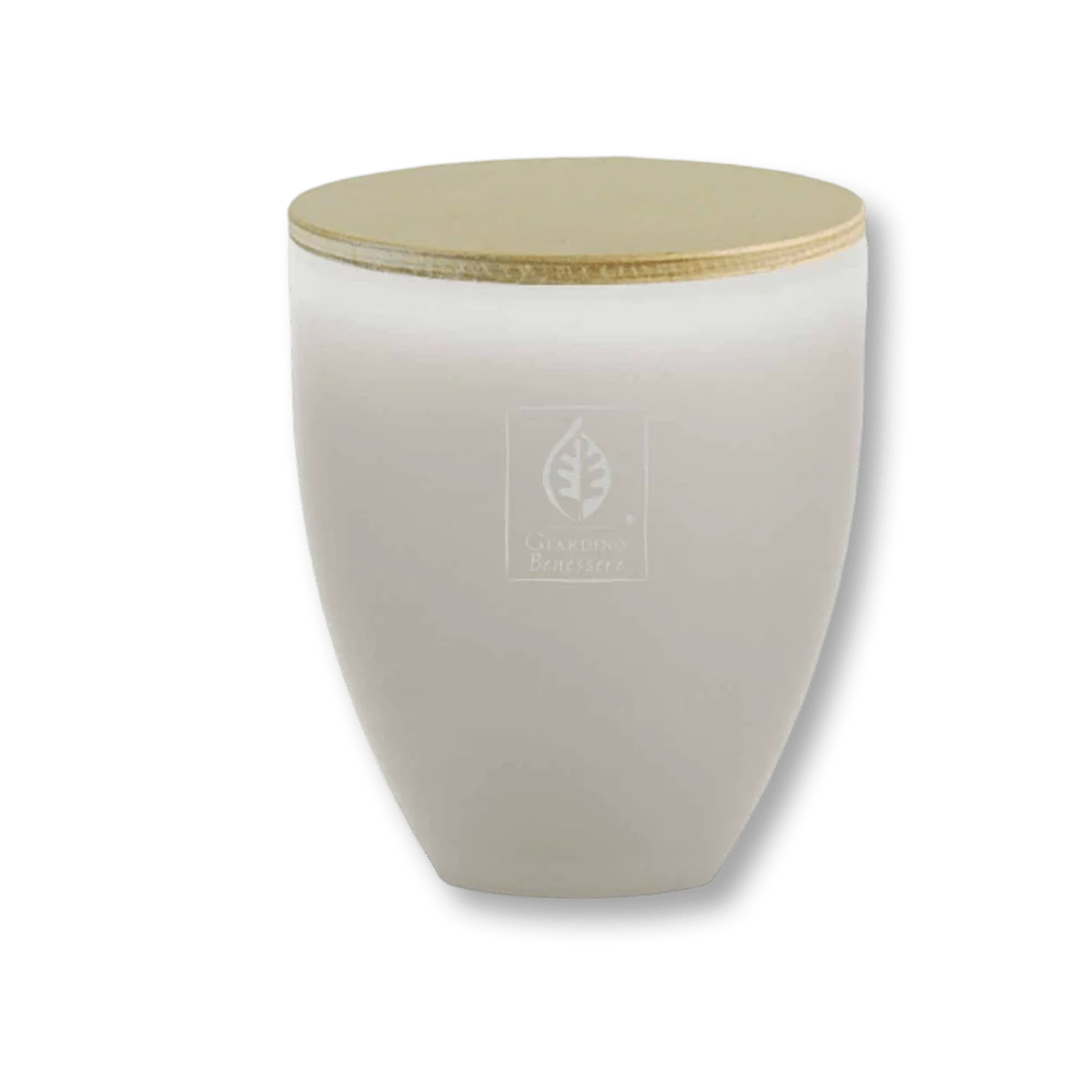 Giardino Benessere White Musk Scented Candle In Glass