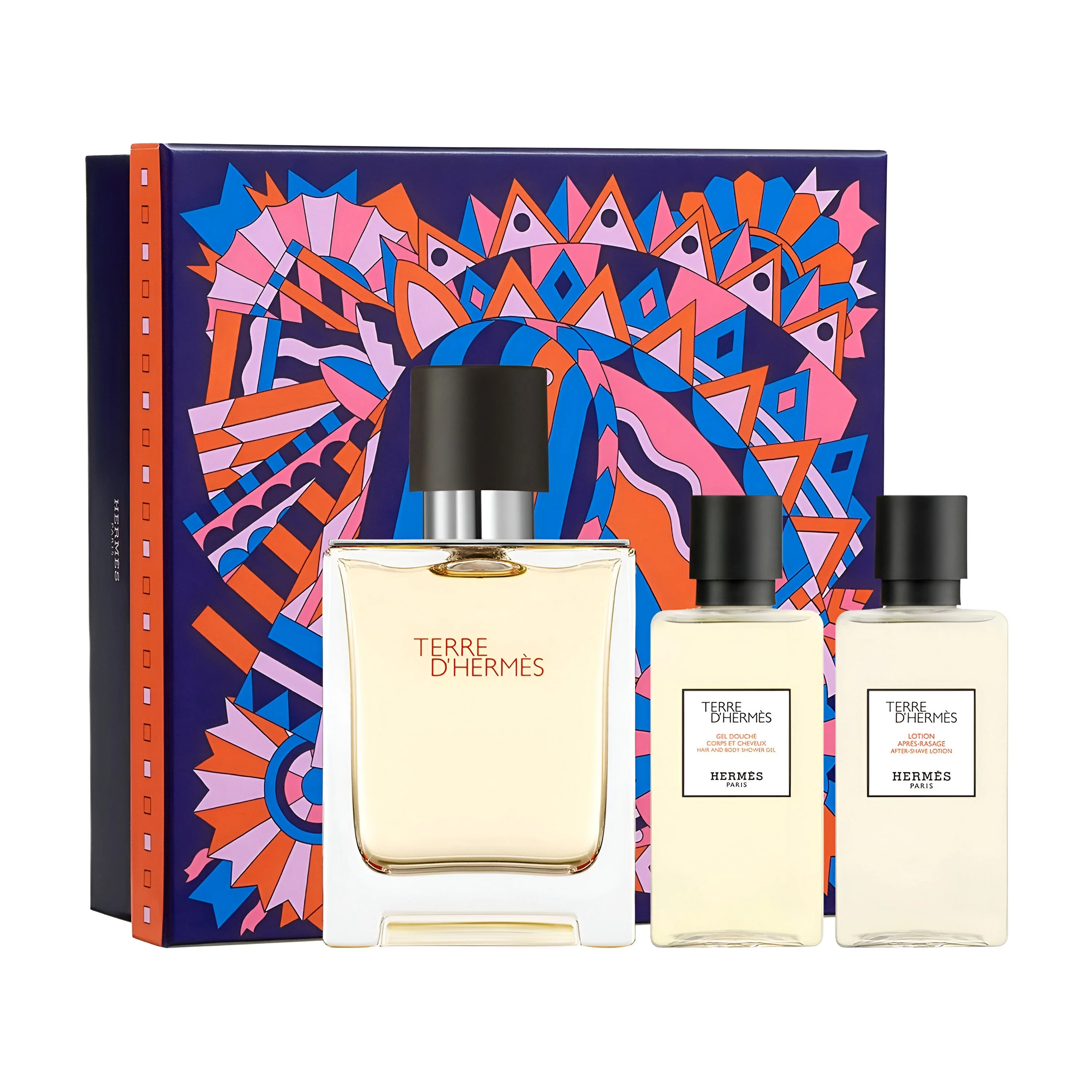 Hermes Terre D'Hermes EDT Aftershave Lotion & Shower Gel Gift Set for Men