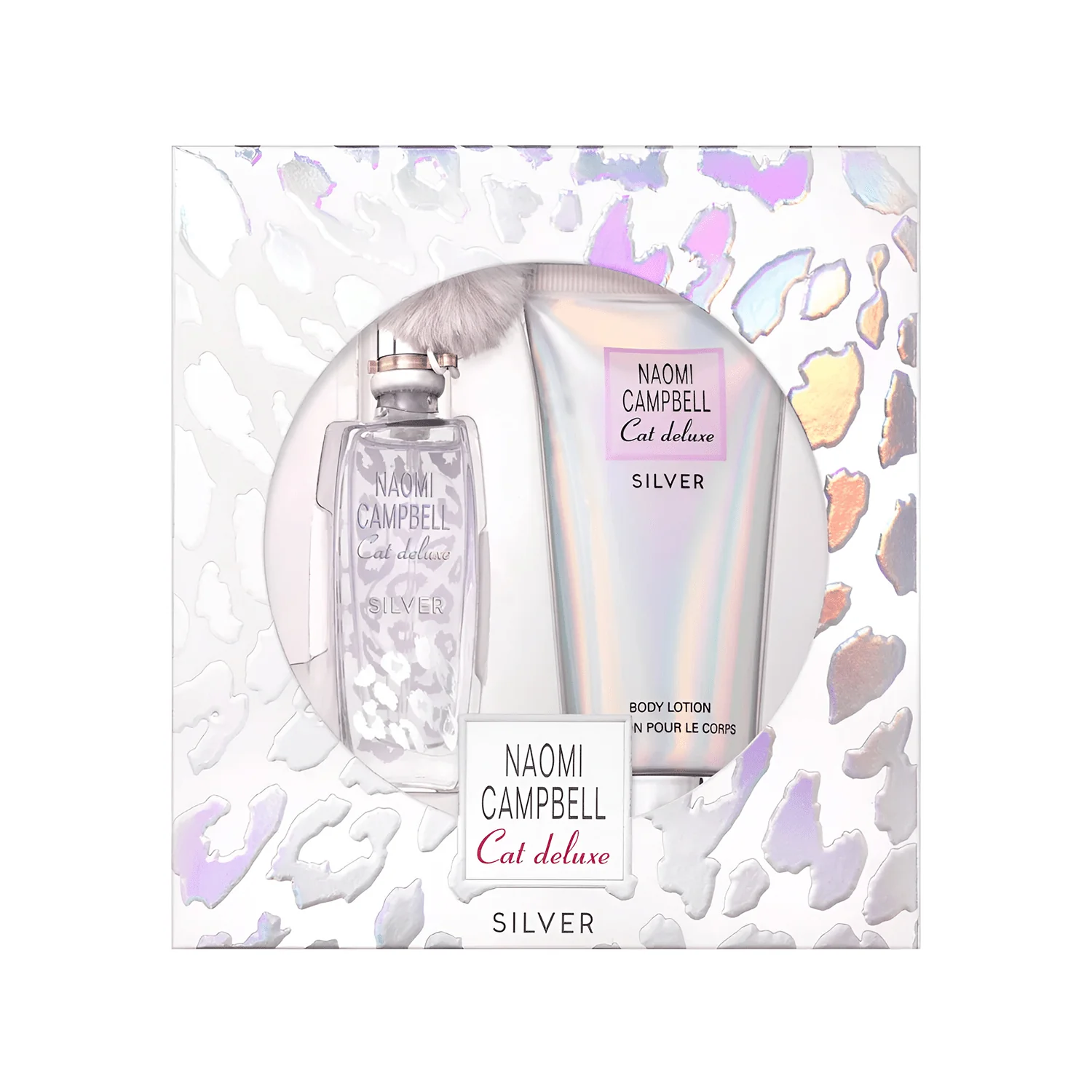 Naomi Campbell Cat Deluxe Silver EDT & Body Lotion Gift Set for Women