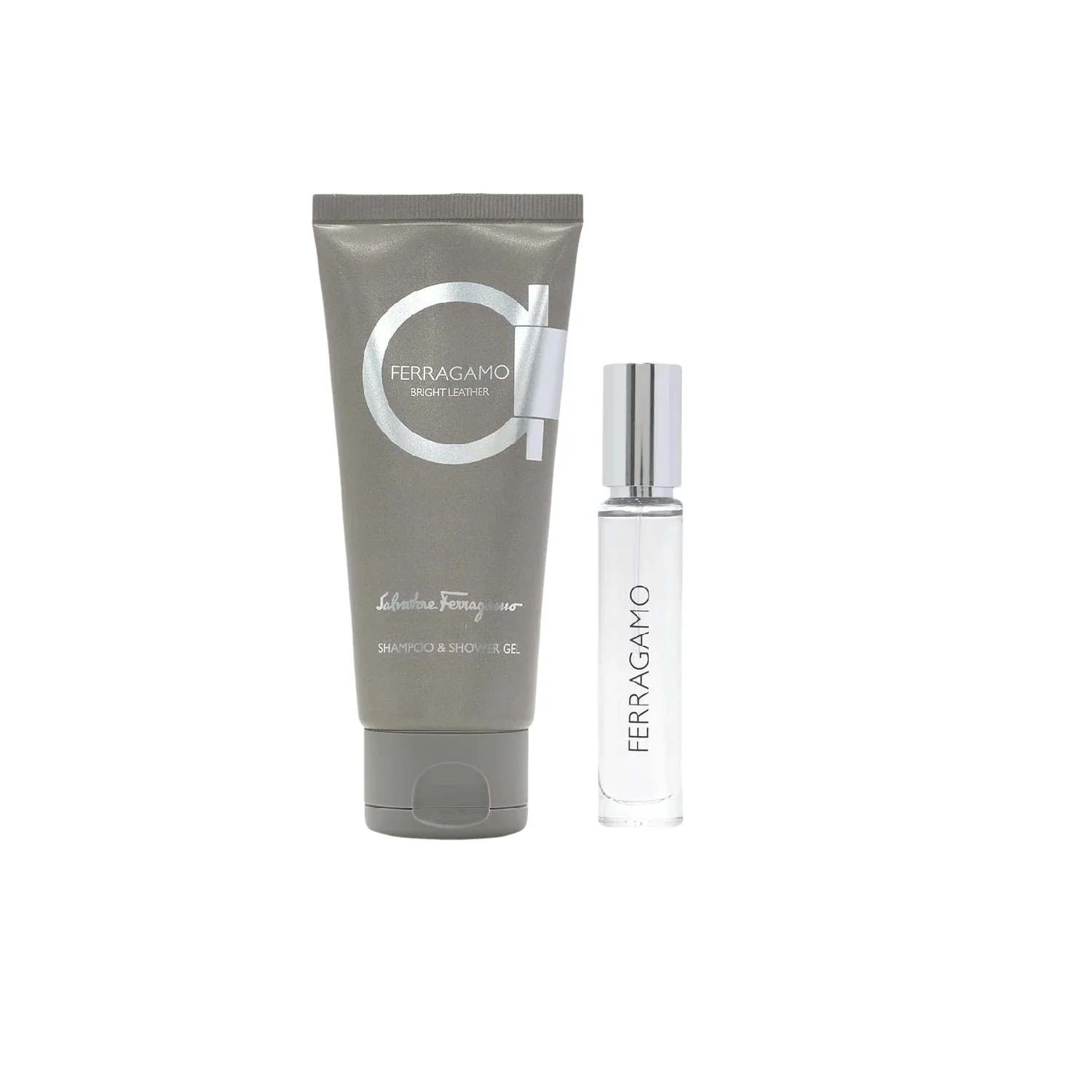 Salvatore Ferragamo Bright Leather Pour Homme Travel Set for Him