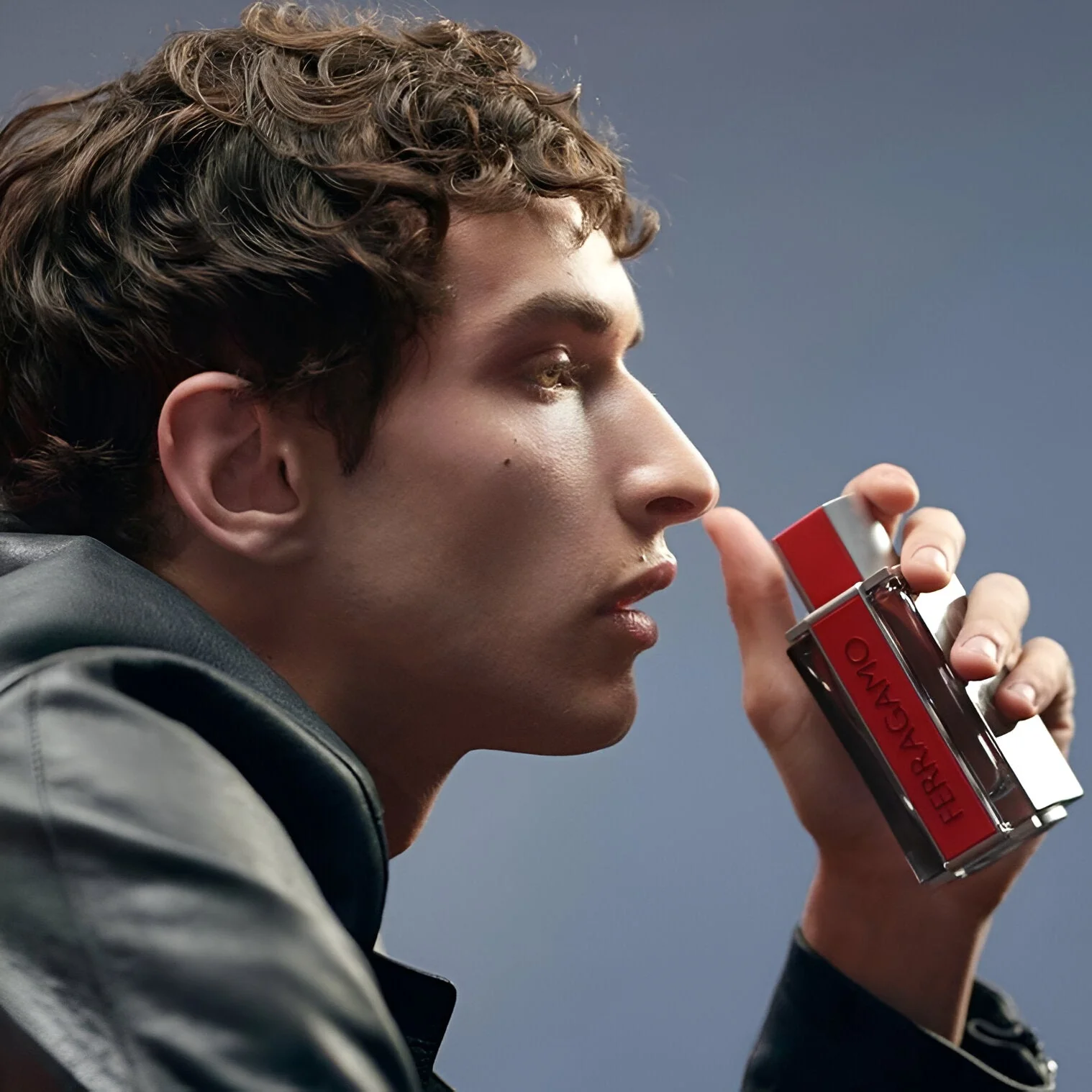 Salvatore Ferragamo Red Leather EDP Set for Men - Image 5